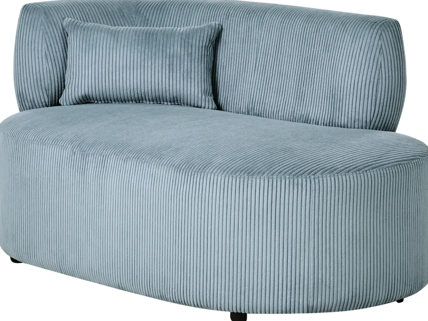 Chaise longue versione sinistra VANVEY Velluto a coste Blu