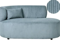 Chaise longue versione sinistra VANVEY Velluto a coste Blu
