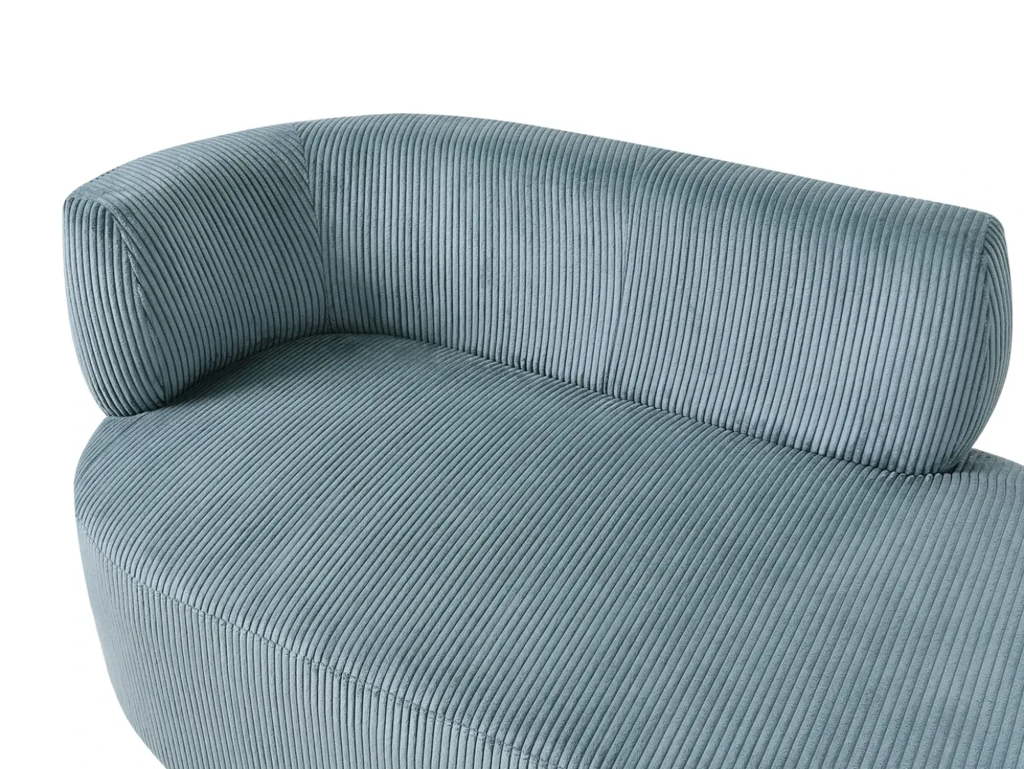 Chaise longue versione sinistra VANVEY Velluto a coste Blu