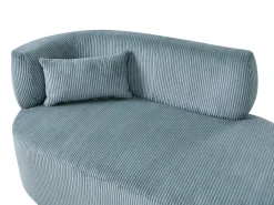 Chaise longue versione sinistra VANVEY Velluto a coste Blu