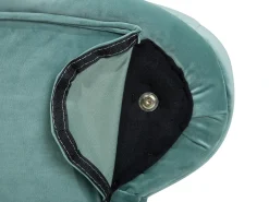 Chaise longue versione sinistra NIMES Velluto Verde menta