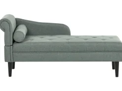 Chaise longue versione sinistra YVOIRE Tessuto Verde