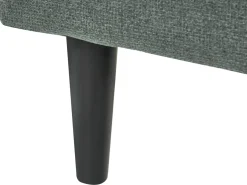 Chaise longue versione sinistra YVOIRE Tessuto Verde