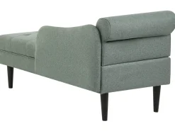Chaise longue versione sinistra YVOIRE Tessuto Verde