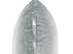 Chaise longue versione sinistra CHAUMONT Velluto Grigio chiaro