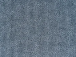 Chaise longue versione sinistra MERI Lino sintetico Blu scuro con contenitore