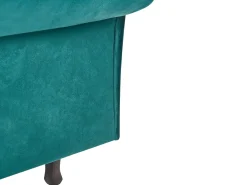 Chaise longue versione sinistra LATTES II Velluto Verde smeraldo con cuscino