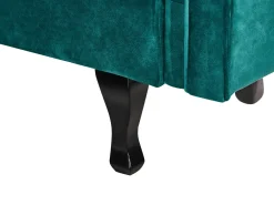 Chaise longue versione sinistra LATTES II Velluto Verde smeraldo con cuscino