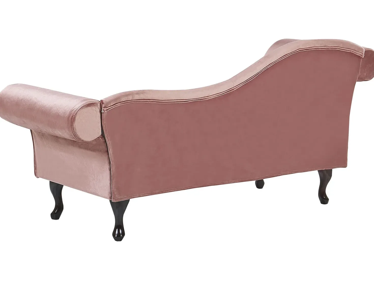 Chaise longue versione sinistra LATTES Velluto Rosa