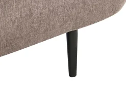 Chaise longue versione sinistra CHEVANNES Tessuto Marrone chiaro