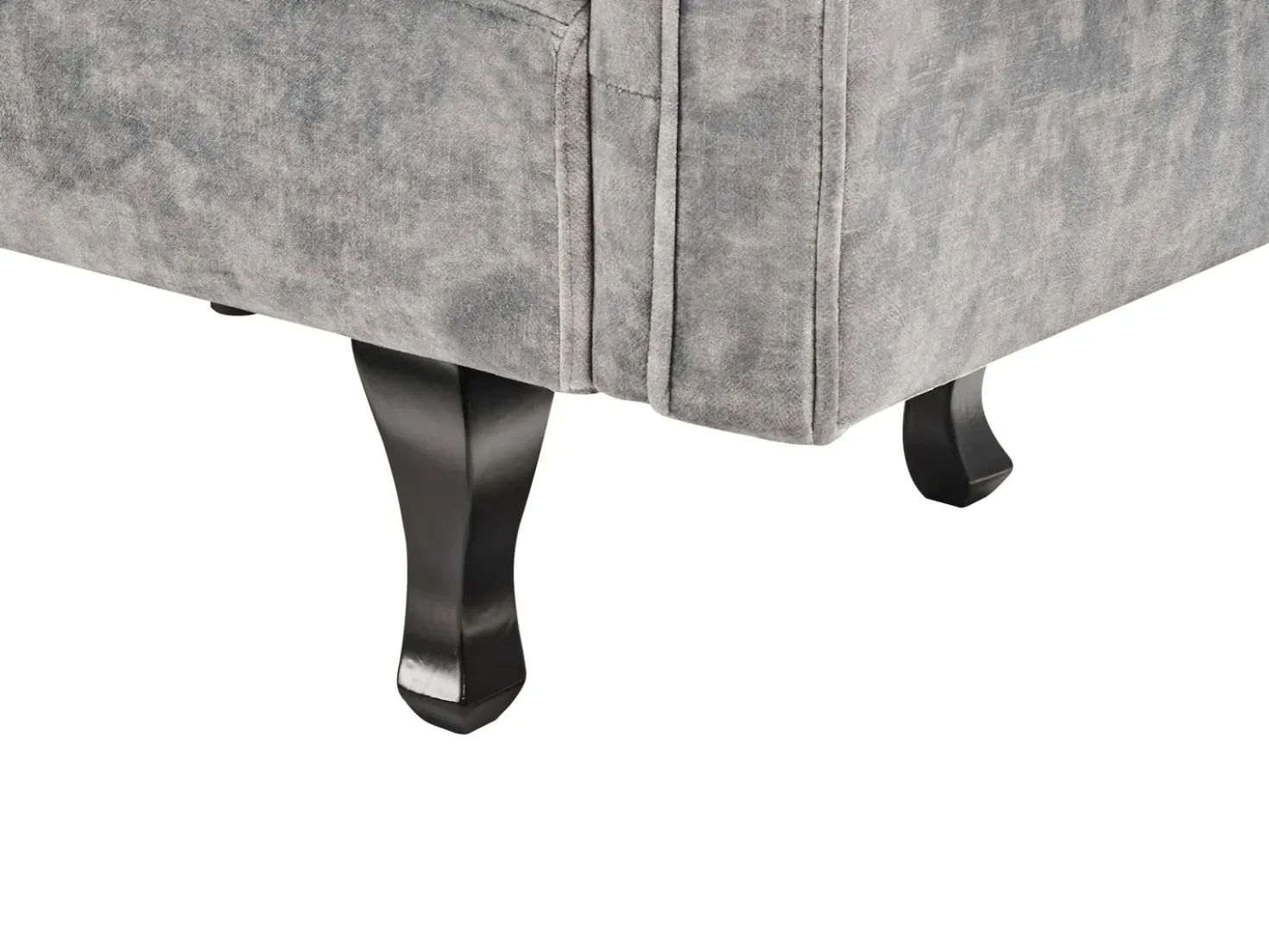 Chaise longue versione sinistra LATTES II Velluto Grigio