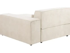 Chaise longue versione sinistra HELLNAR Velluto Beige chiaro