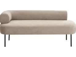 Chaise longue versione sinistra MIRMANDE Tessuto Tortora