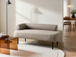 Chaise longue versione sinistra MIRMANDE Tessuto Tortora