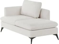 Chaise longue versione sinistra SIEVOZ Tessuto Beige chiaro