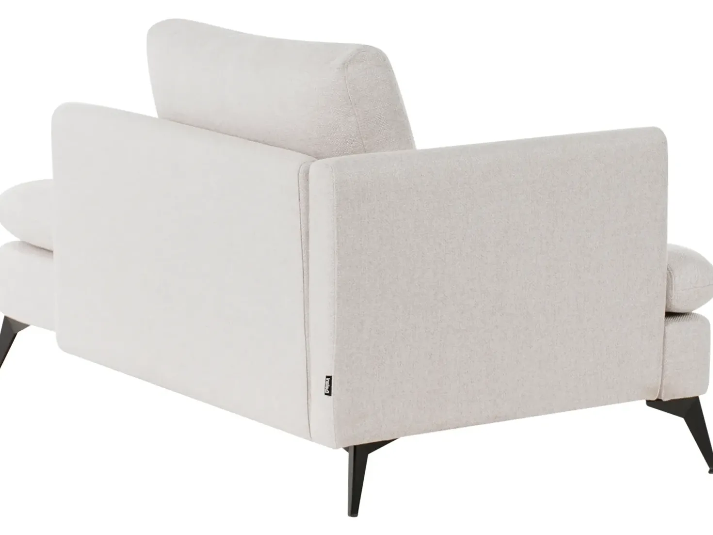Chaise longue versione sinistra SIEVOZ Tessuto Beige chiaro