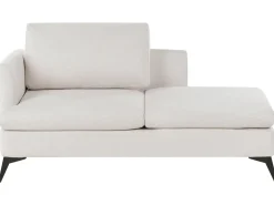 Chaise longue versione sinistra SIEVOZ Tessuto Beige chiaro