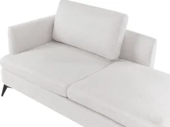 Chaise longue versione sinistra SIEVOZ Tessuto Beige chiaro