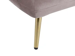 Chaise longue versione sinistra GONESSE Velluto Marrone chiaro