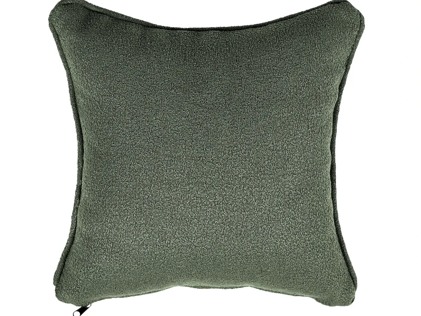 Chaise longue versione sinistra CHEVANNES Bouclé Verde scuro