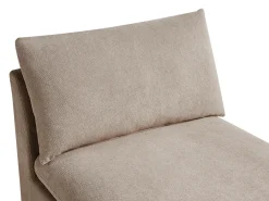 Chaise longue VIZILLE Tessuto Tortora