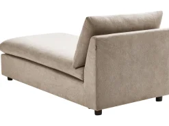 Chaise longue VIZILLE Tessuto Tortora