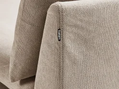 Chaise longue VIZILLE Tessuto Tortora