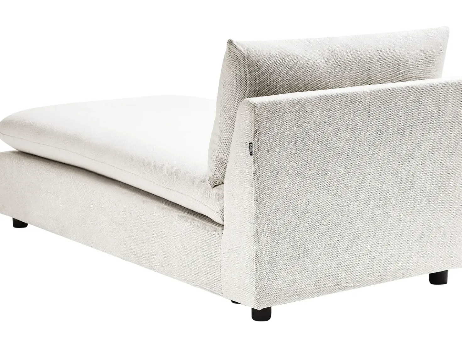 Chaise longue VIZILLE Tessuto Bianco sporco