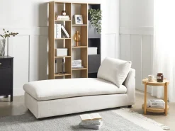 Chaise longue VIZILLE Tessuto Bianco sporco