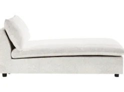 Chaise longue VIZILLE Tessuto Bianco sporco