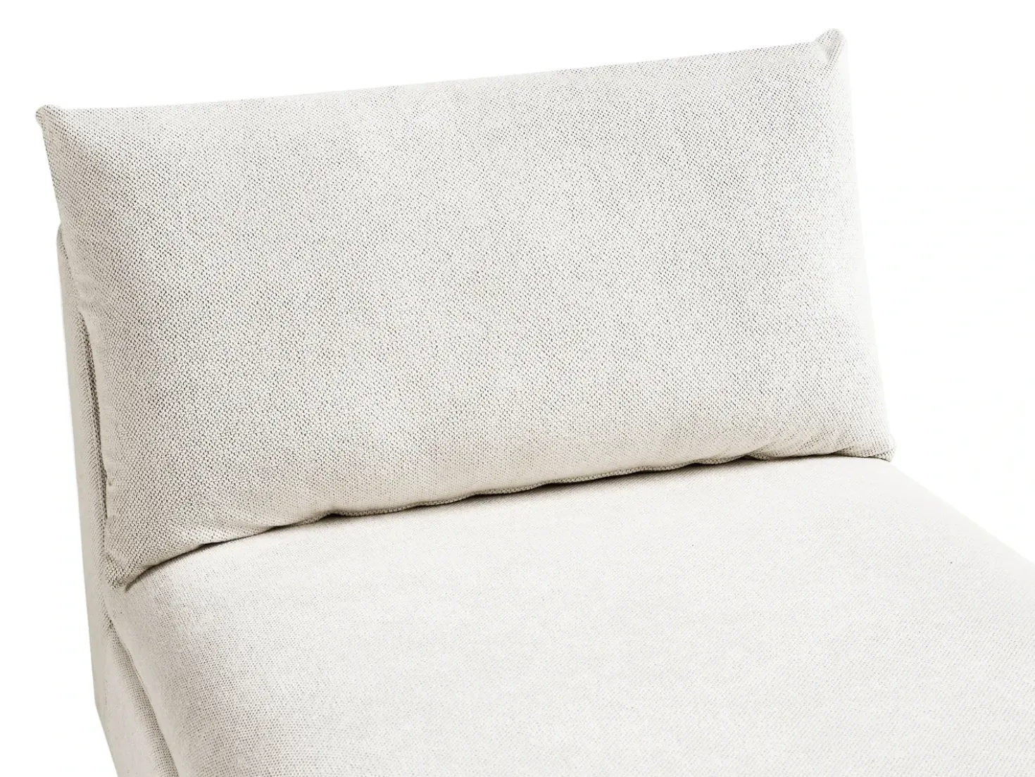 Chaise longue VIZILLE Tessuto Bianco sporco
