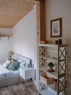 Comodino 2 cassetti ALABAMA Bianco