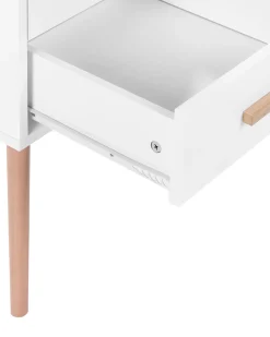 Comodino 2 cassetti ALABAMA Bianco