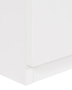 Comodino 2 cassetti EDISON Bianco