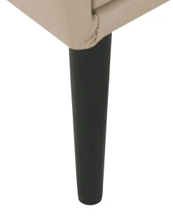 Comodino 2 cassetti ESSONNE Pelle sintetica Beige