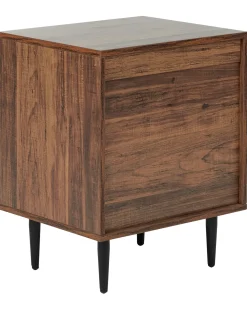 Comodino 2 cassetti KEITH Marrone scuro