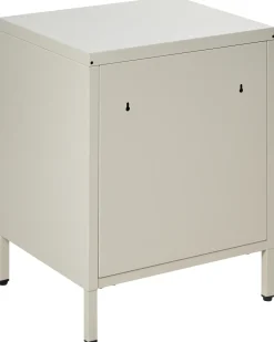 Comodino 2 cassetti KYLEA Metallo Beige