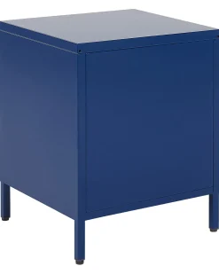 Comodino 2 cassetti KYLEA Metallo Blu marino