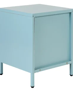 Comodino 2 cassetti MALAVI Metallo Azzurro