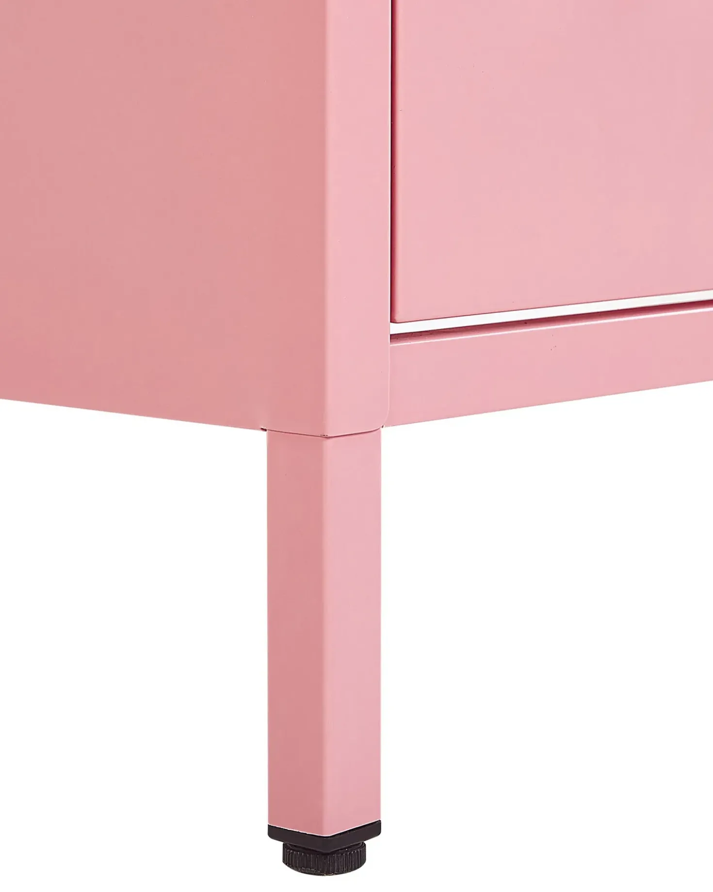 Comodino 2 cassetti MALAVI Metallo Rosa