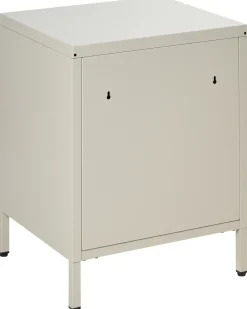 Comodino 2 cassetti MALAVI Metallo Beige