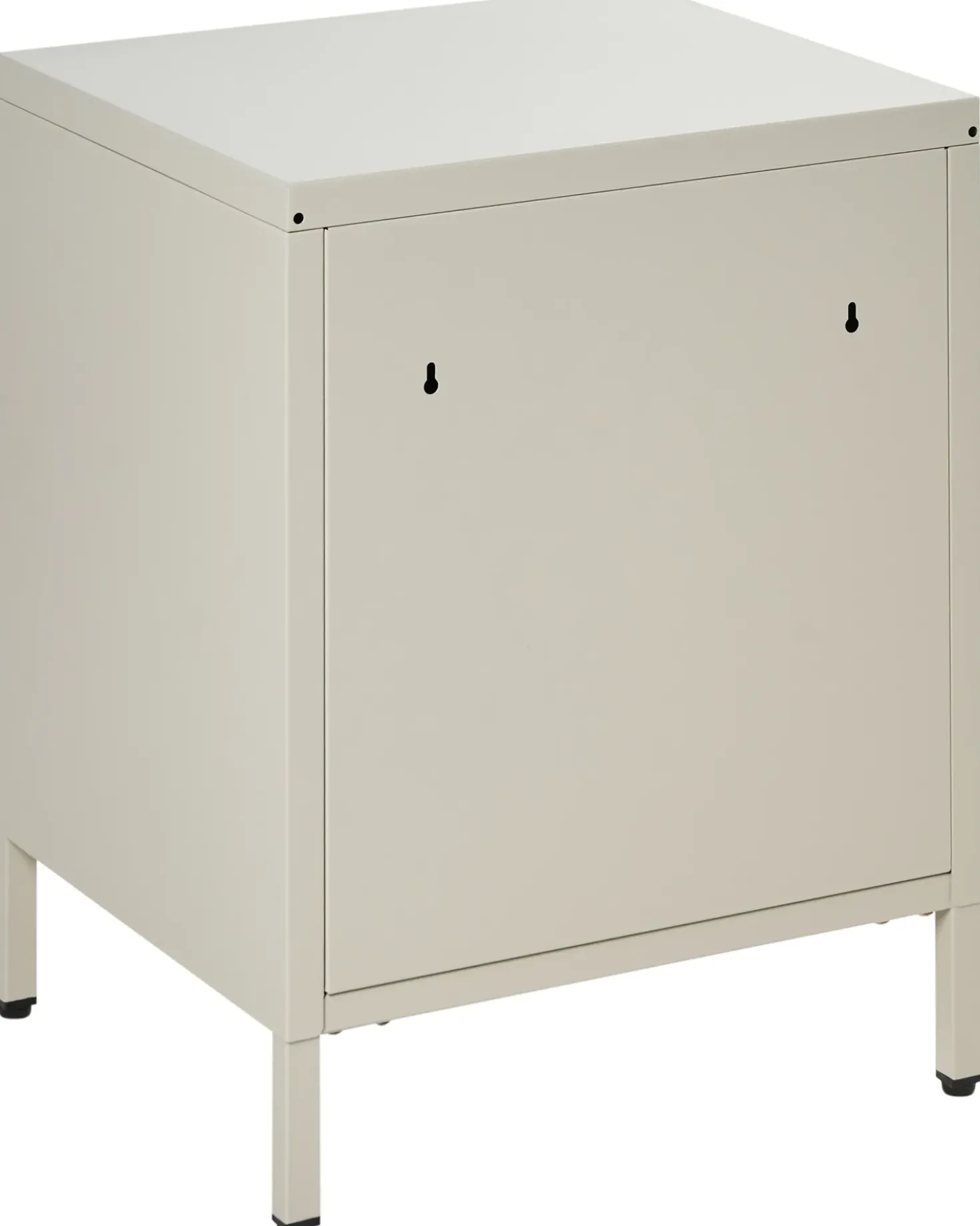 Comodino 2 cassetti MALAVI Metallo Beige