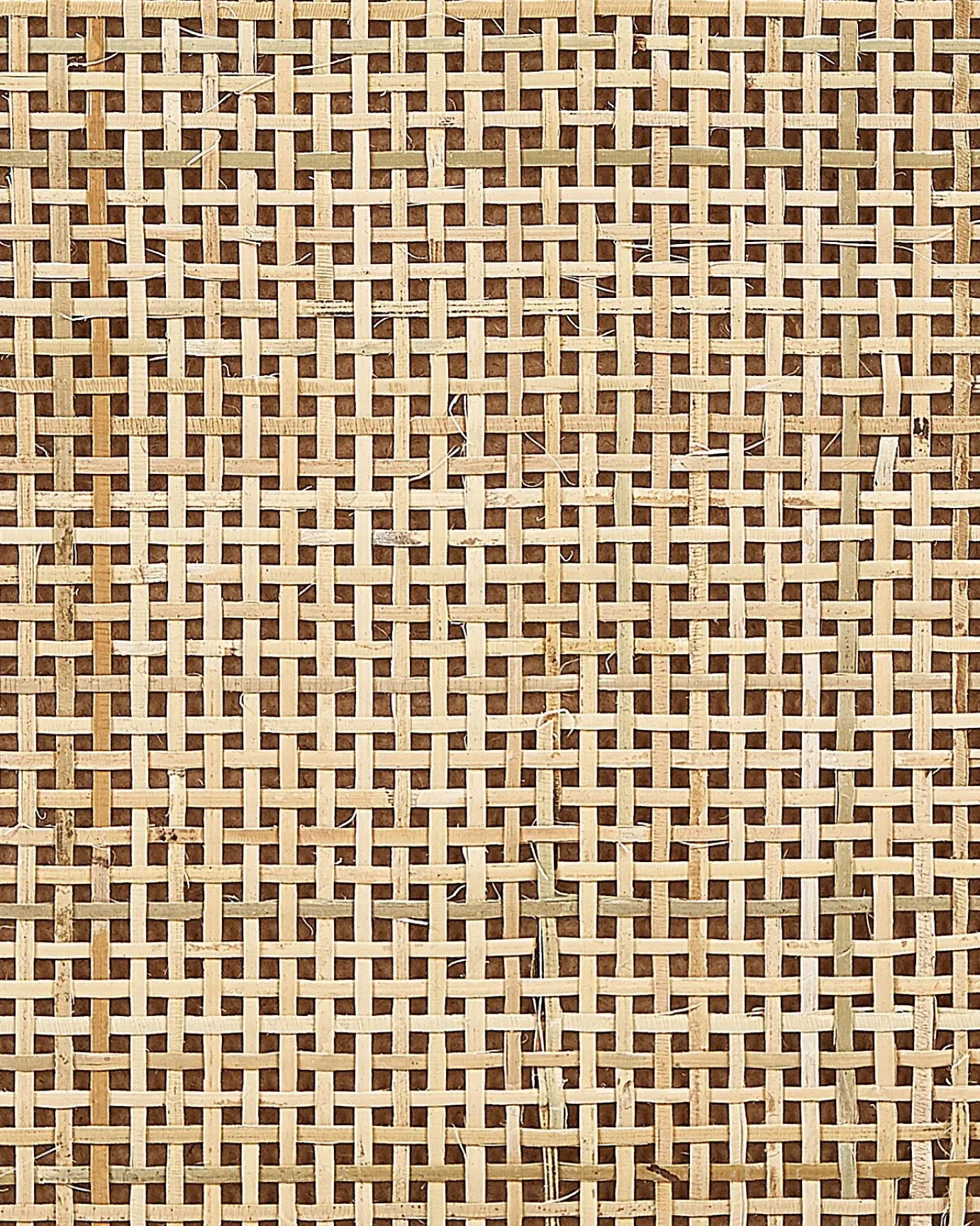 Comodino 2 cassetti PEROTE Rattan Marrone chiaro