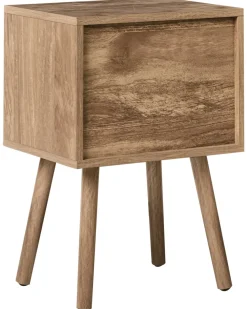 Comodino 2 cassetti RONGE Marrone chiaro