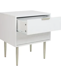 Comodino 2 cassetti SOHO Bianco