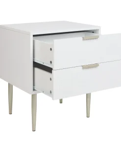 Comodino 2 cassetti SOHO Bianco