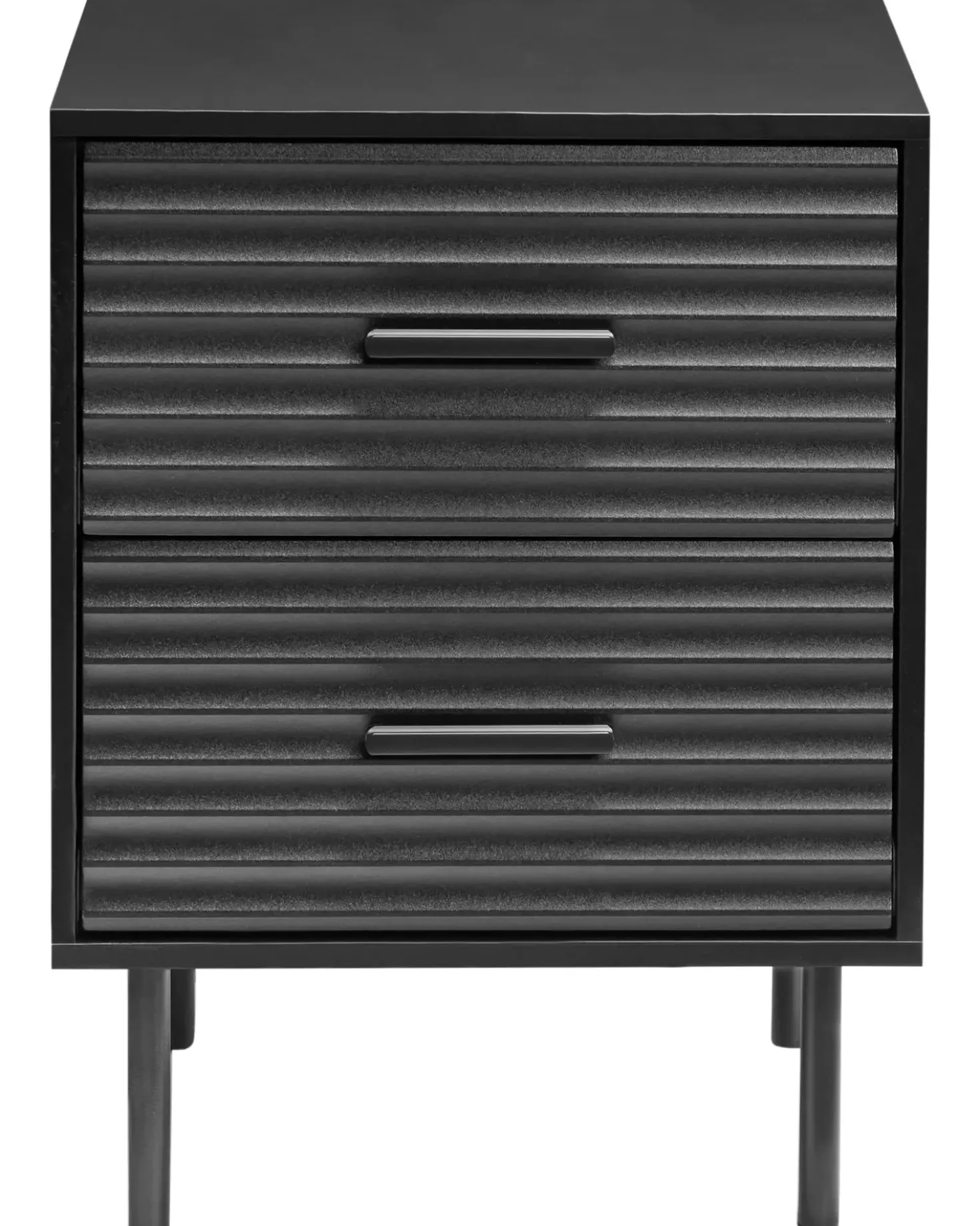Comodino 2 cassetti WALGETT Nero