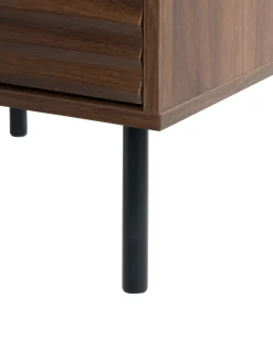 Comodino 2 cassetti WALGETT Marrone scuro