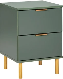 Comodino 2 cassetti WALPOLE Verde