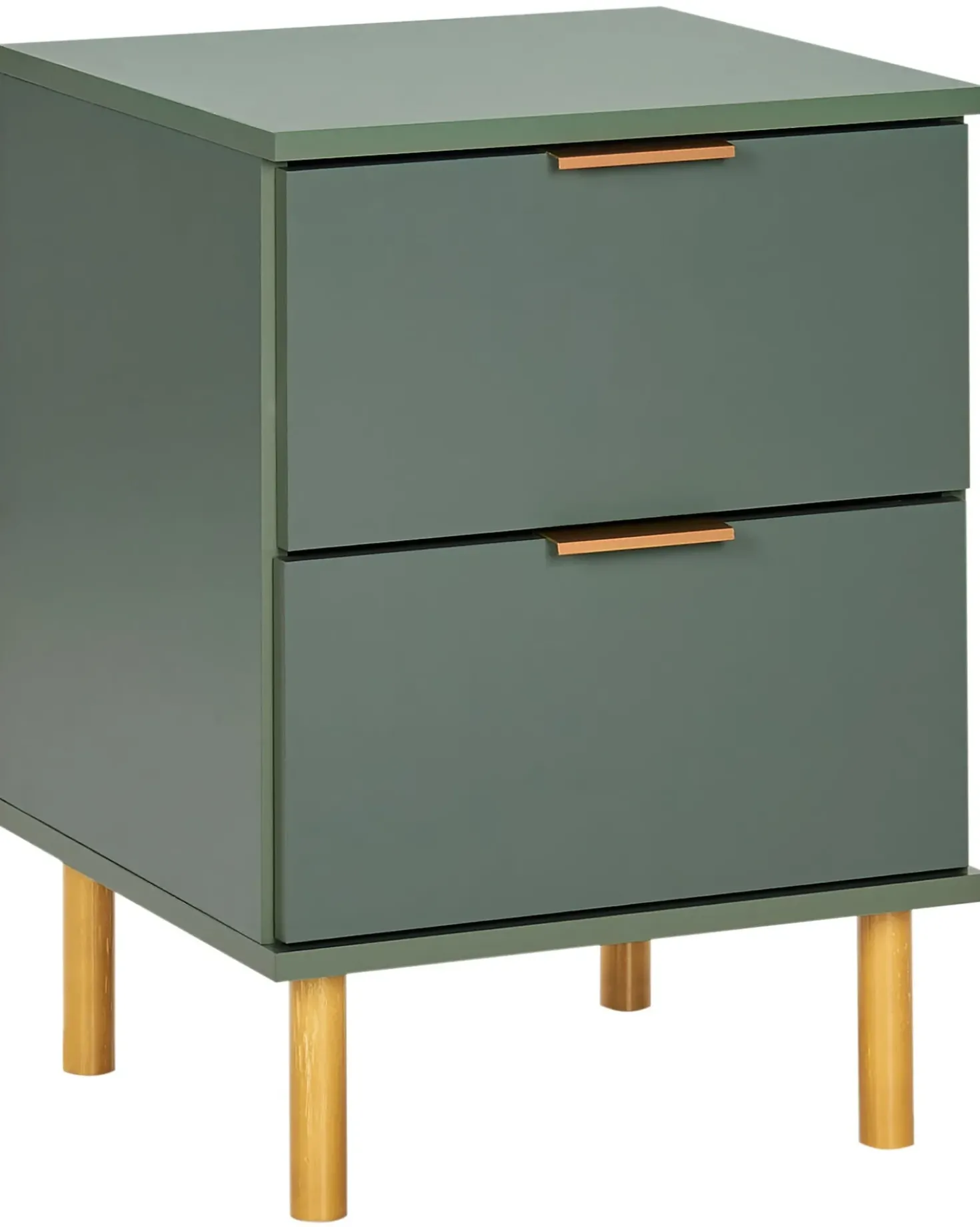 Comodino 2 cassetti WALPOLE Verde